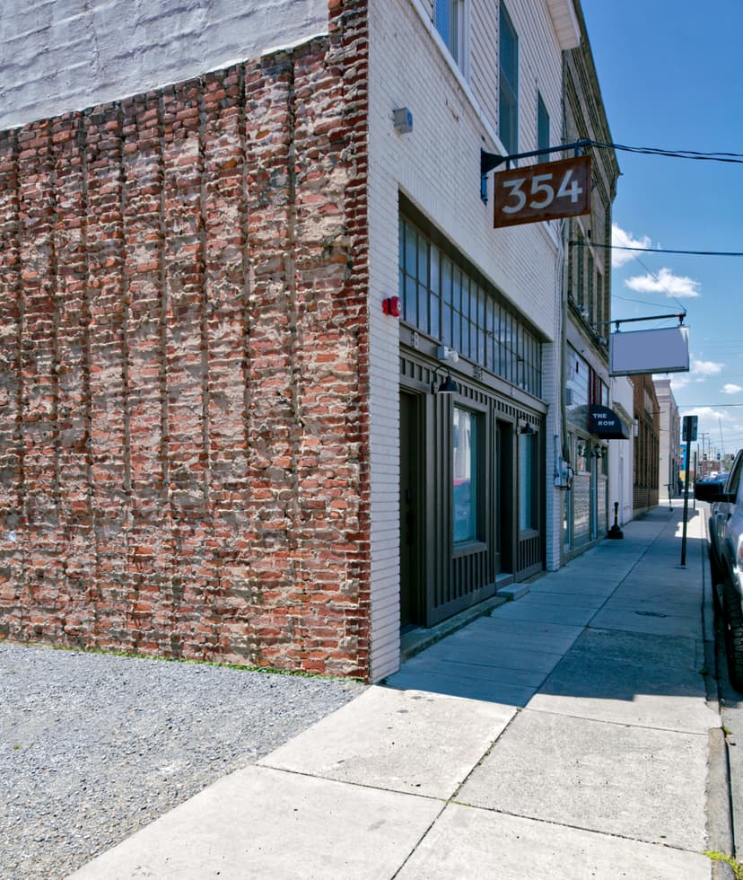 Exterior view of a commercial building